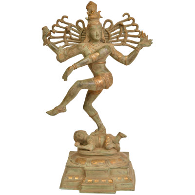 21" Shiva Tandava Nataraja Brass Statue – Large Handmade Cosmic Dancer Sculpture for Sacred Home Décor and Spiritual Transformation