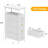 Narrow Bedside Table with USB Port, 4 Drawers Storage Cabinet, Nightstand with Power Socket