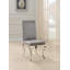 Table de salle à manger (marbre blanc) et 6 chaises en velours gris-2088391625-2088391626-2088391631