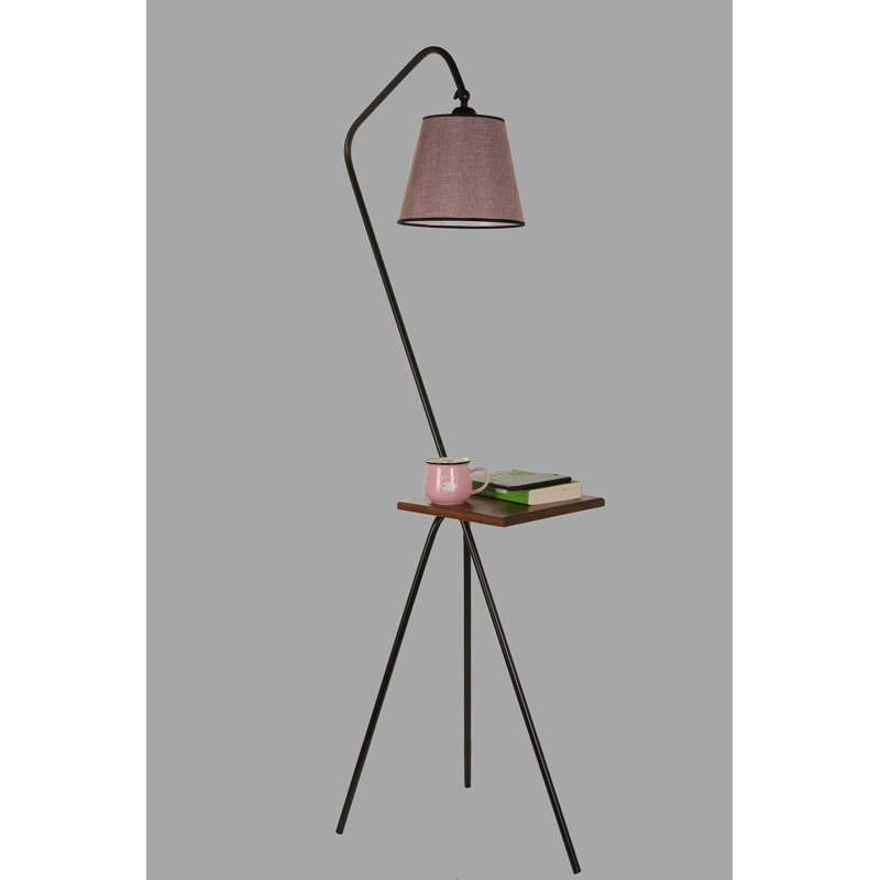Lampe de table sur pied 65 "Span, Rose cendré
