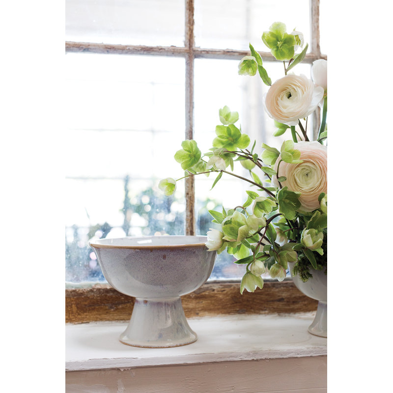 Vase de table en céramique fabriqué à la main, H 4,25 po x l 6 po x P 6 po