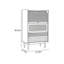 Armoire d'appoint contrastante noire et brune