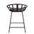 Takeyah Upholstered Faux Leather Counter Stool