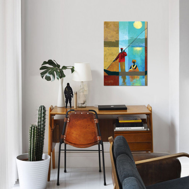 «On the River II», impression sur toile, H 60 po x l 40po x P 1,5 po, Pas de tapis, Toile tendue