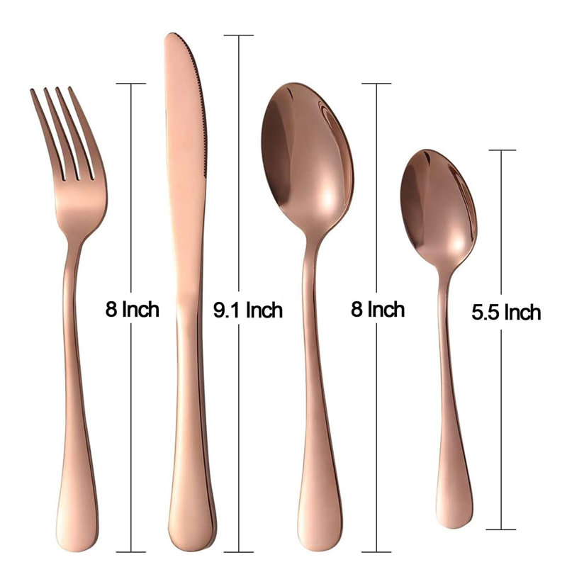Ensemble de couverts Mercer41, Or rose