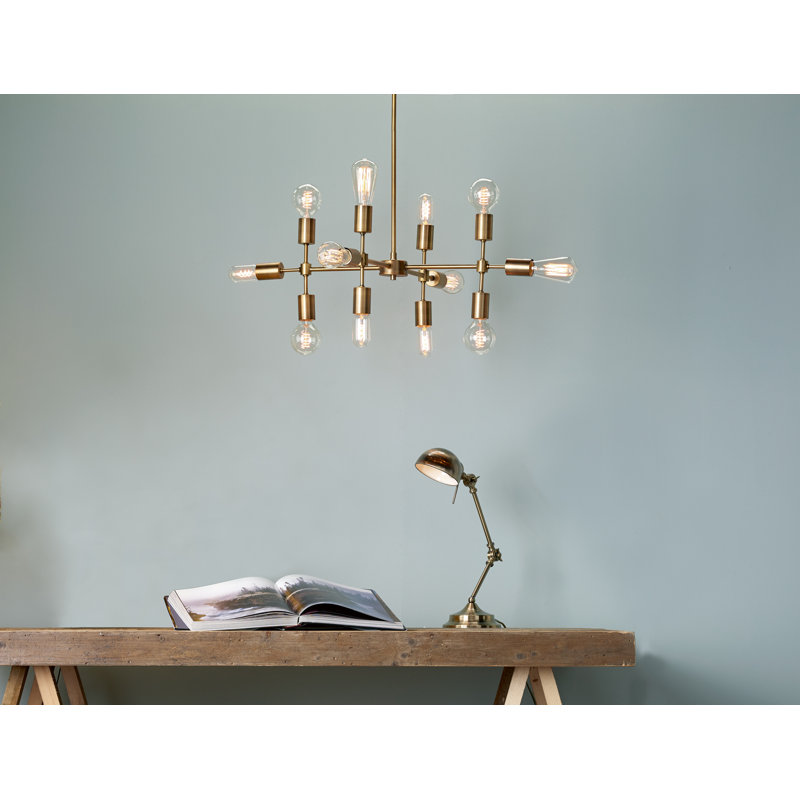 Lizbeth Metal Desk Lamp, Antique Brass