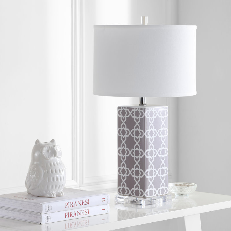 Casale Ceramic Table Lamp, Grey