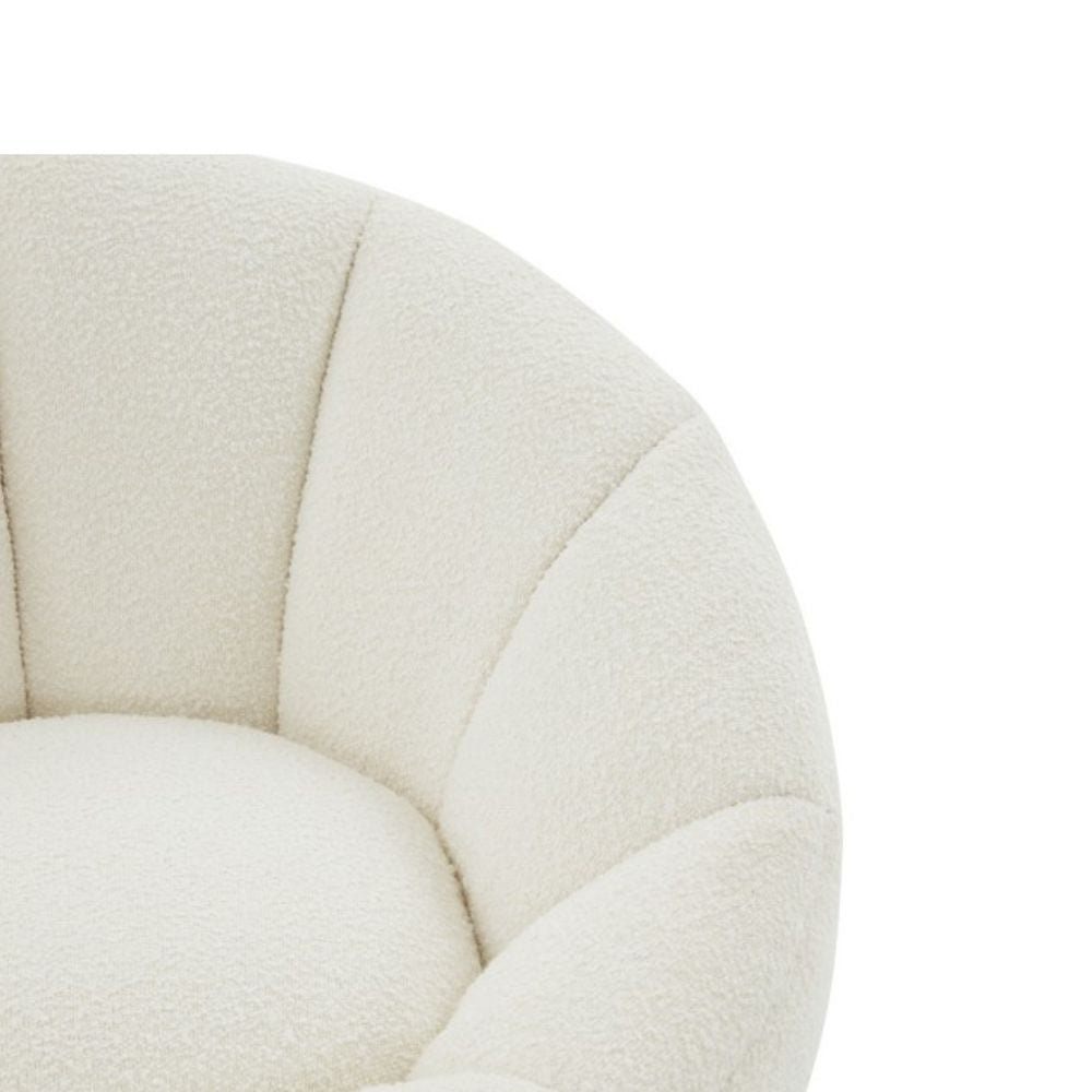 Dama Pine Swivel Barrel Chair