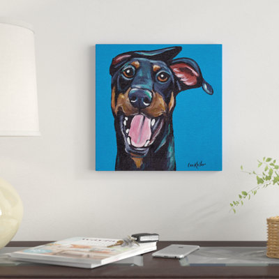 " Fun Doberman " Graphic Art Print