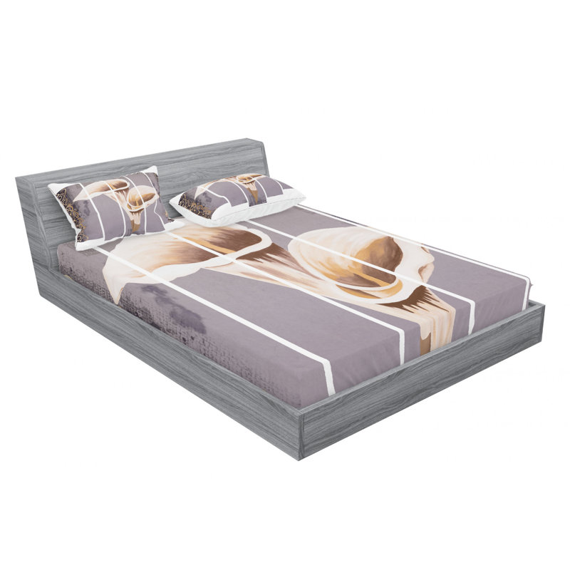 Microfiber Sheet Set, Queen Sheet Set with Fitted Sheet