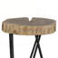 Table basse en bois avec pieds en métal