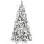 6FT PVC/Pine Needle Blend Flocked Christmas Tree-1760620006