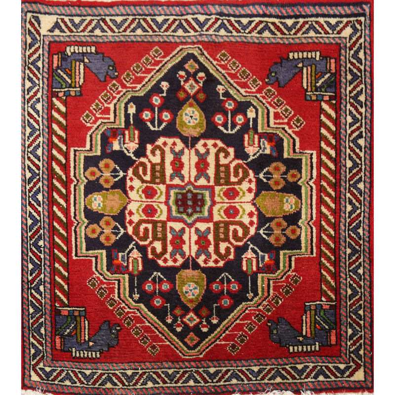 Tapis carré carré à motif géométrique 2 x 2