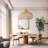 Kloe Rattan Pendant Light - Natural Dome 1-Light Polished Handwoven Dimmable Light Fixture For Kitchen Island, Kitchen, Dining Room, Living Room, Bedroom or Hallway in Modern, Farmhouse & Boho Style-1109090743
