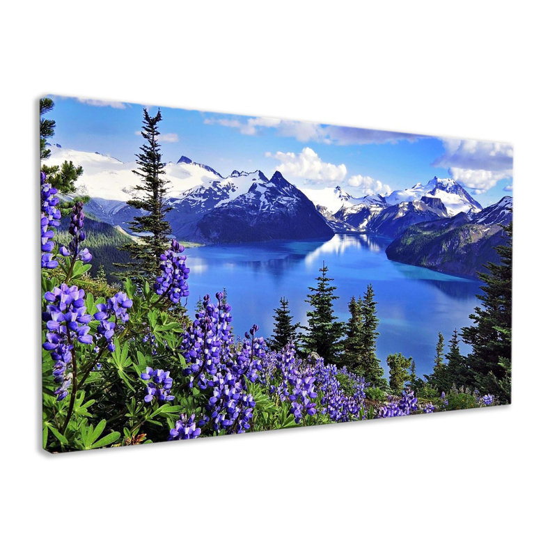 Serene Lake Mountain - Wrapped Canvas Print, 31cm H x 51cm W