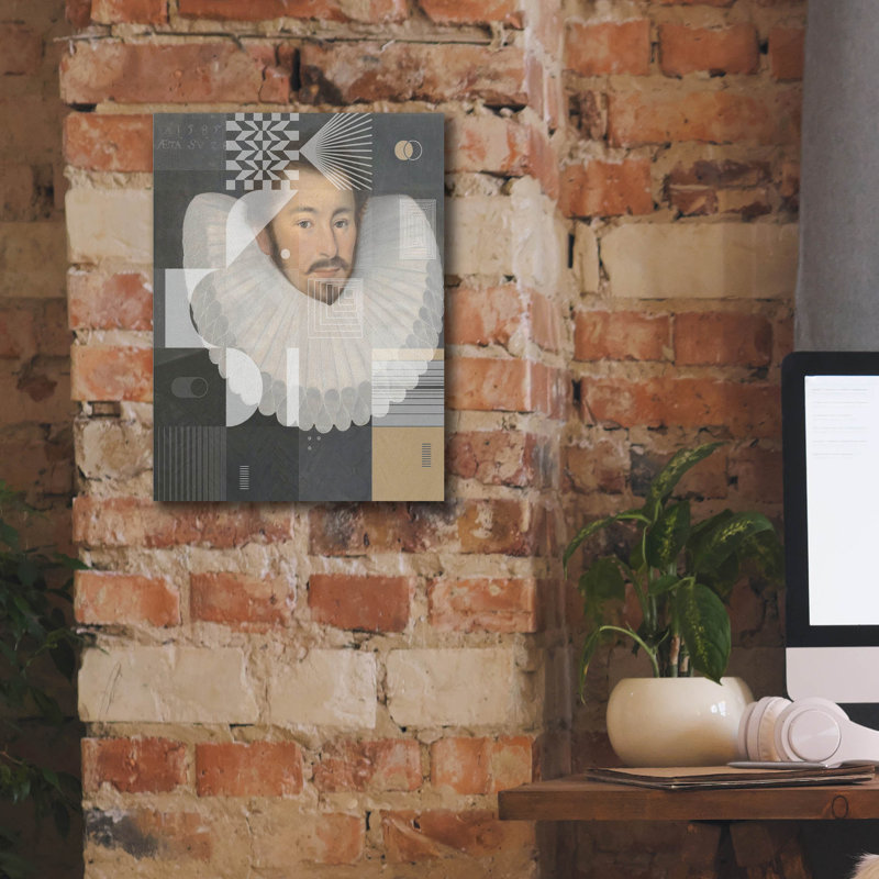 «John Bettes Gentleman Modern 3» par Irena Orlov, art mural sur toile, H 16 po x l 12 po x P 0,75 po