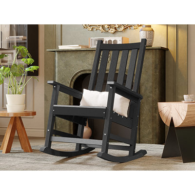 Chaise berçante d'extérieur en PEHD