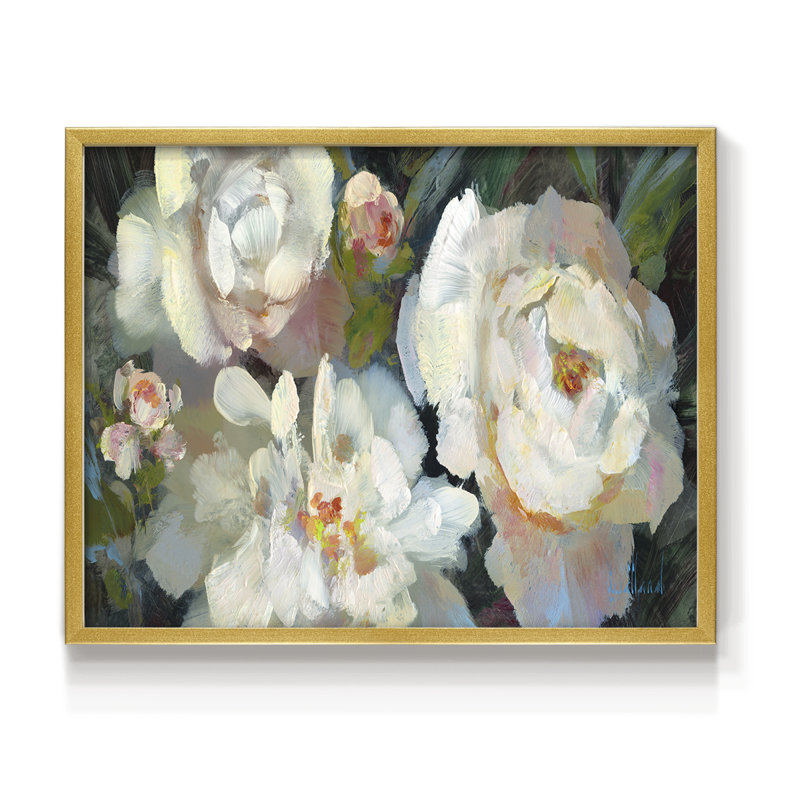 Garden Peonies Trio -Framed Print - Restickable