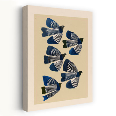 Art contemporain, paysage abstrait, audacieux, oiseau, nature