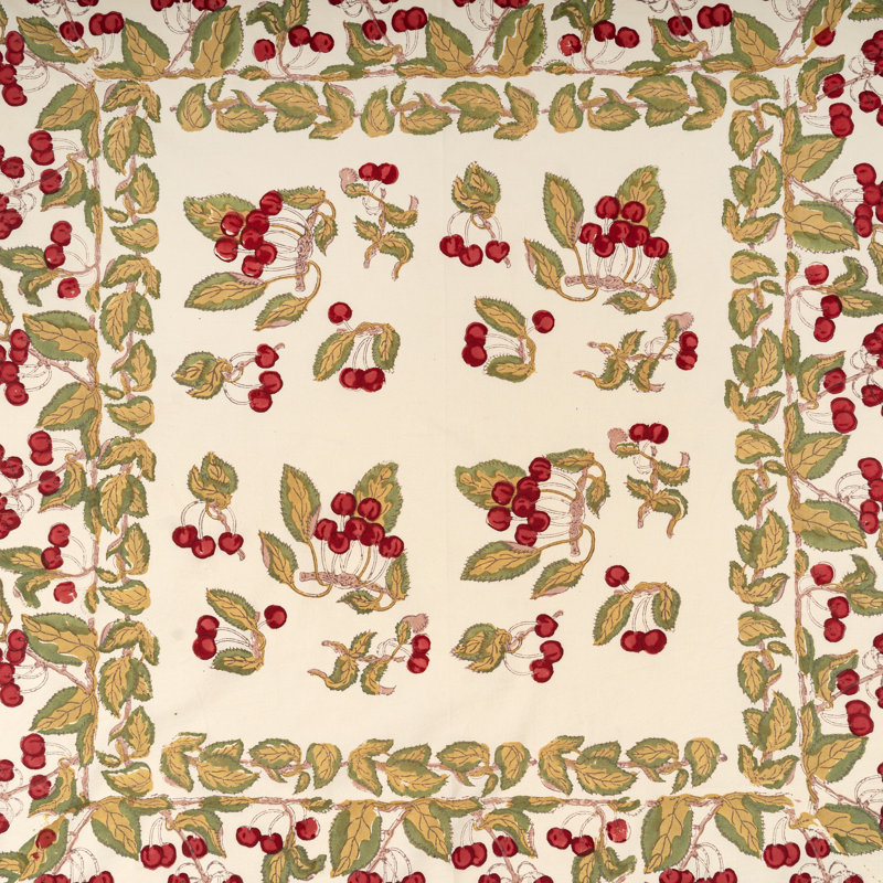 Cherry Tablecloth, 71" W x 71" L