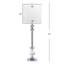 Ensemble de lampes de table métalliques / transparentes 31 po Felda