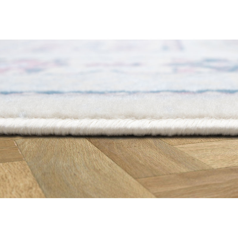 Tapis oriental bleu, Rectangle 5 pi 3 po x 7 pi 3 po