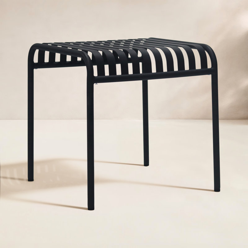 Winchester Outdoor Patio Side Table, Black, Black