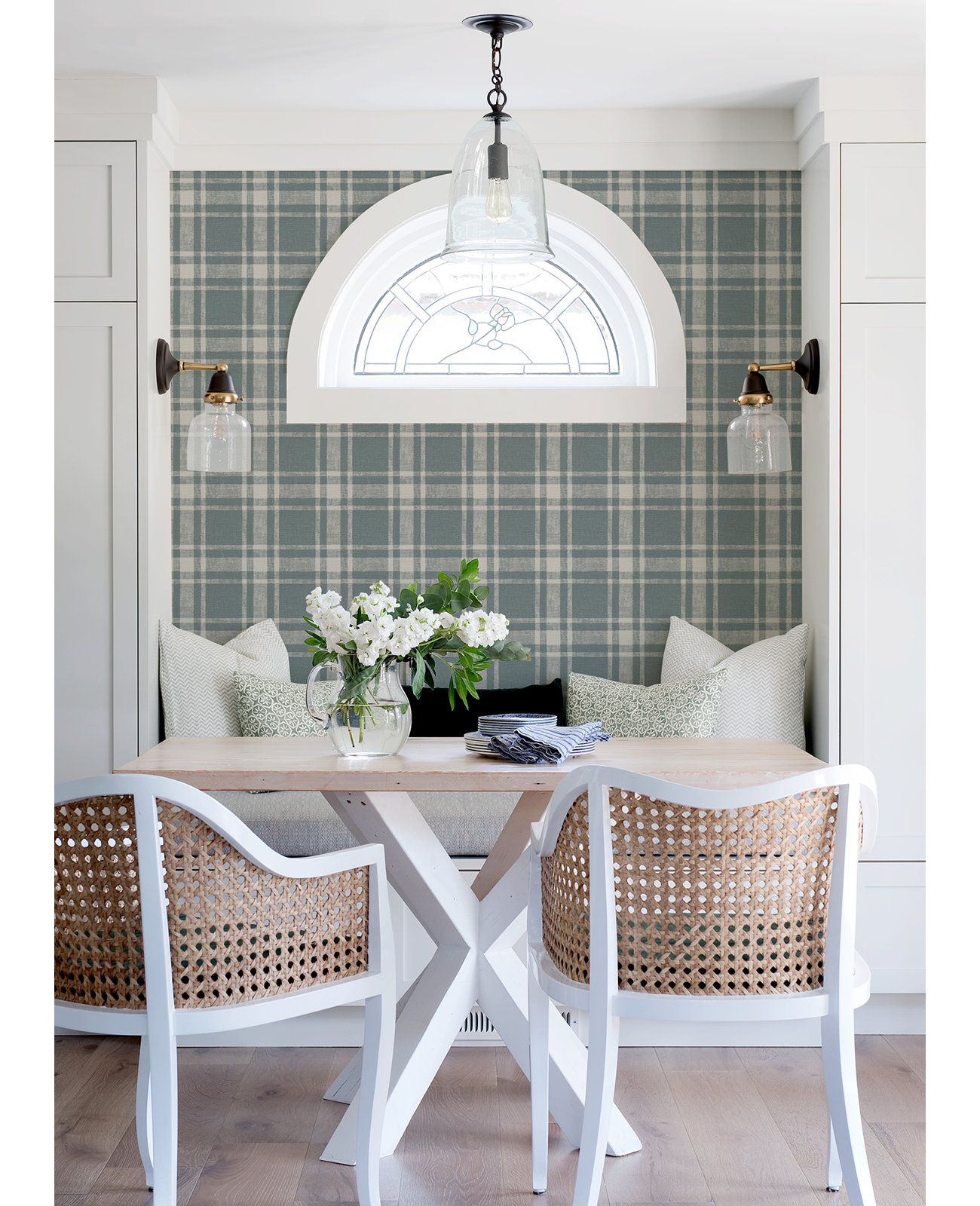 Haslet Wallpaper Roll, Denim