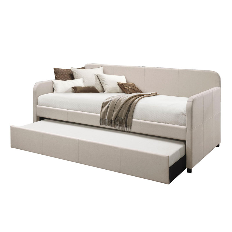 Lit simple tapissier avec couchette Aleine