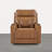 American Modern Power Recliner With Top-Grain Leather, Cup Holders, USB, And Wall Hugger Design-1898064055
