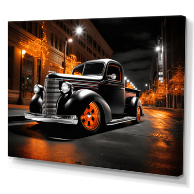 Drifters camionnette noir et orange - imprimé