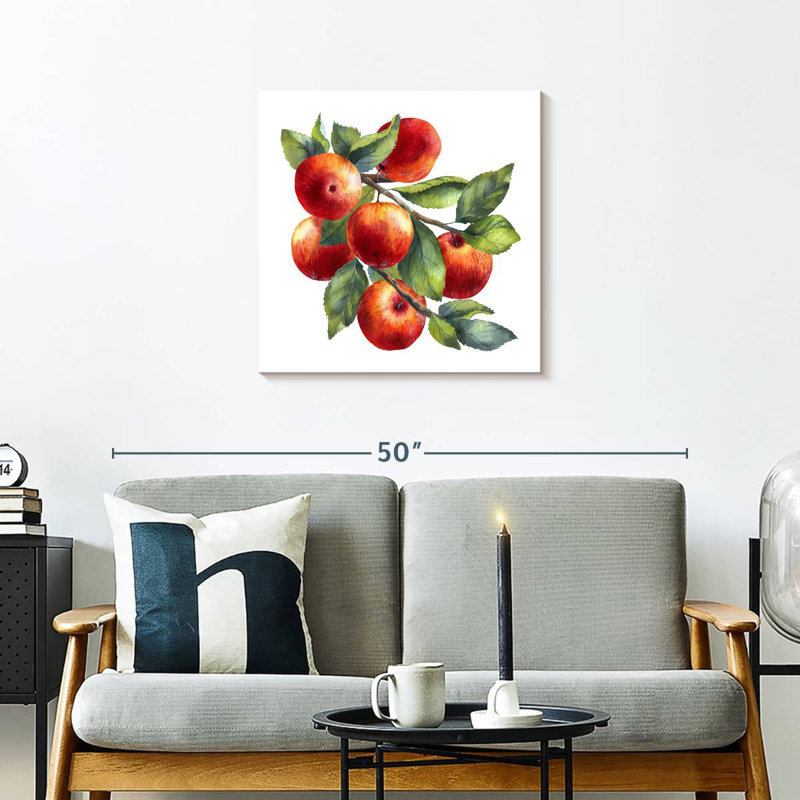 Yarlin Red Apples, 24'' H x 24'' W