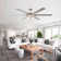 Jasmien 70" Modern Large Ceiling Fan with LED Lights and Remote Control