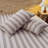 Striped Bed Sheet Set 4 Pieces Soft Washed Cotton 1 Flat Sheet 1 Fitted Sheet 2 Pillowcases-126183511-126183510