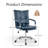 Dareece Leather Task Chair with Padded Arms-1790940187