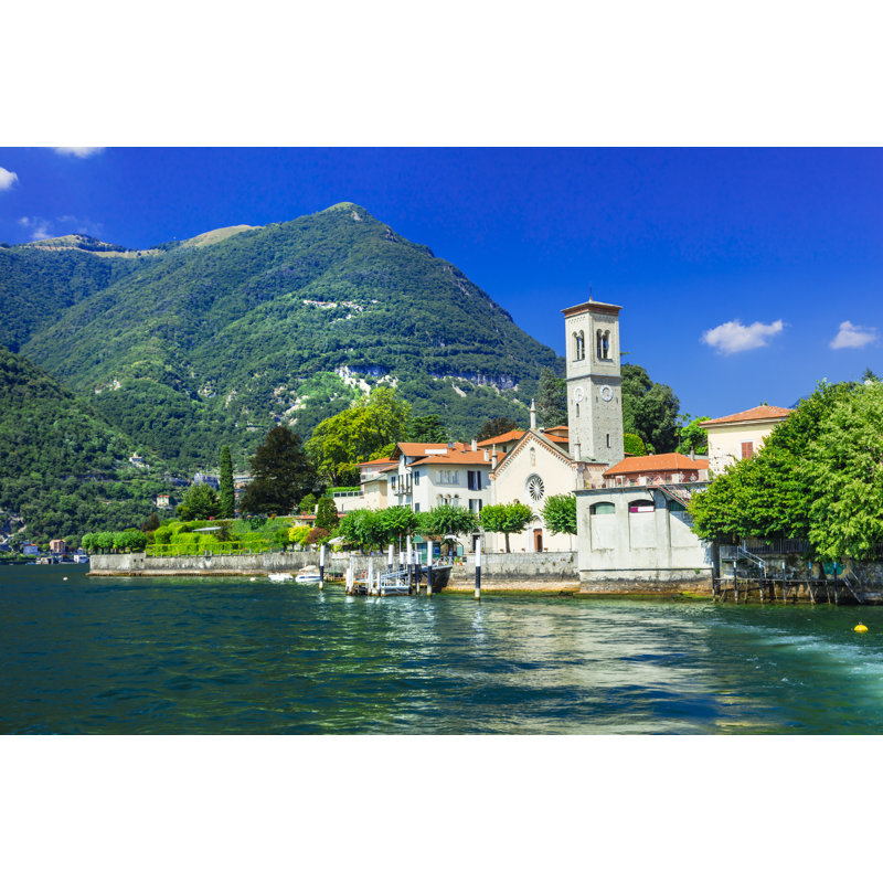 Lago Di Como - Photographie sur toile tendue, L 18 po x H 12 po
