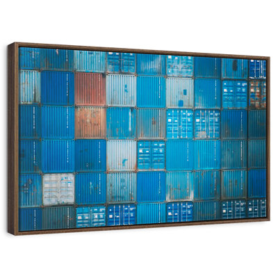 Blue Cargo Containers