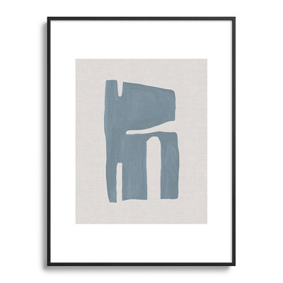 Mid Century Blue II, encadré sur papier