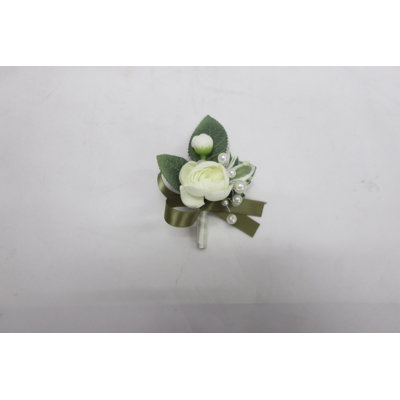 Corsage blanc pivoine