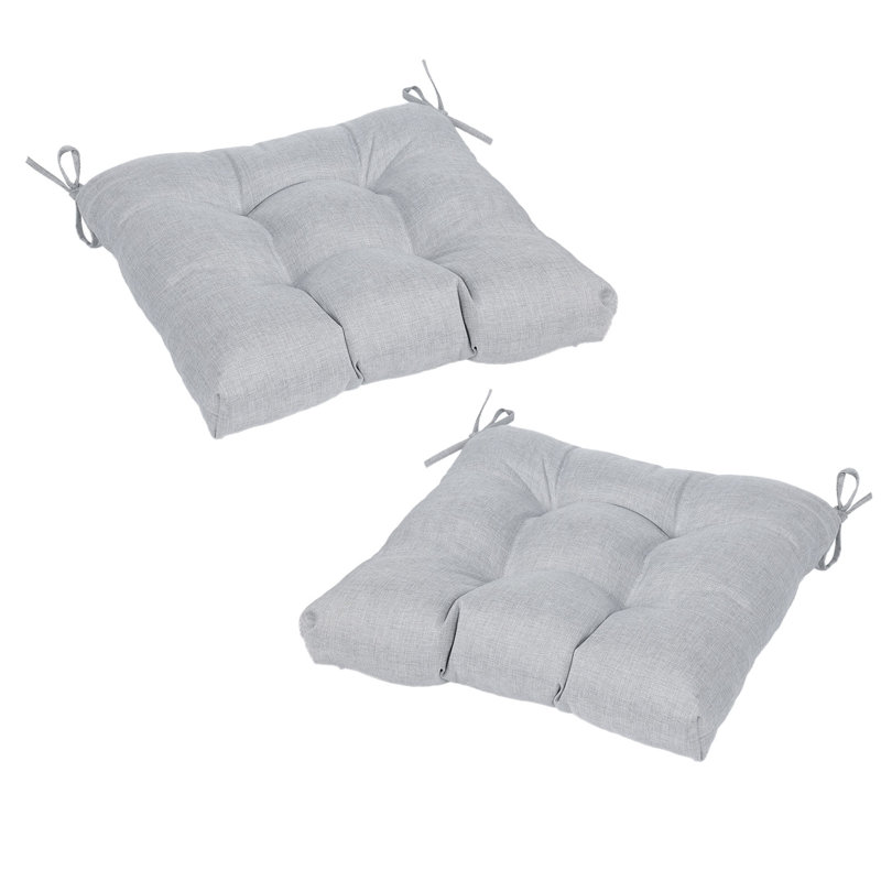 Coussin de siège d'intérieur / d'extérieur, gris