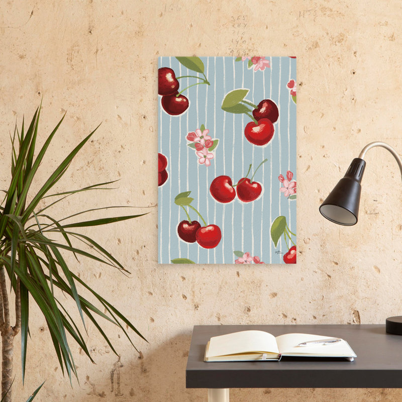 Sweet Life Step 02 - Fleurs de cerisiers bleus en fleurs, H 24 po x l 16 po