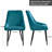 Girton 21" Wide Modern Velvet Channel Tufted Dining Chair-1851611360