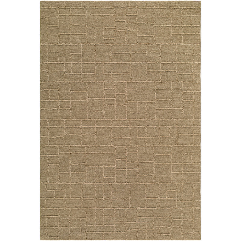 Matterhorn Handmade Area Rug, Taupe/Sandstone/Beige, Rectangle 2' x 3'