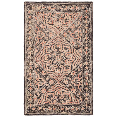 Tapis noir / rouge Rubalcava