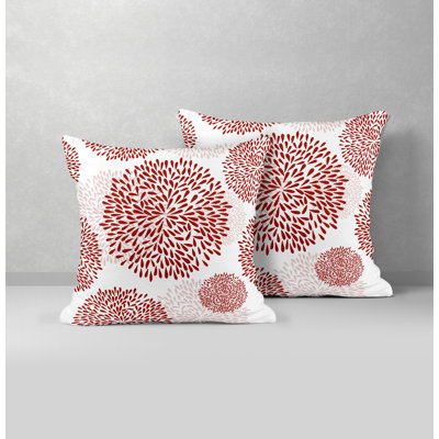 Confetti Flower Burst Indoor/Outdoor Square Pillow