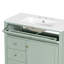 Meuble-lavabo autoportant moderne avec lavabo, panneau de fibres à densité moyenne et bois d'hévéa avec tiroirs et tablette réglable, vert-2074312582-2074312587