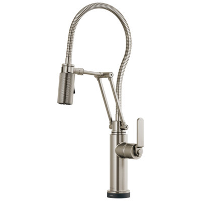 Litze® SmartTouch® Articulating Pull Down Faucet Touch Single Handle Kitchen Faucet with Side Spray