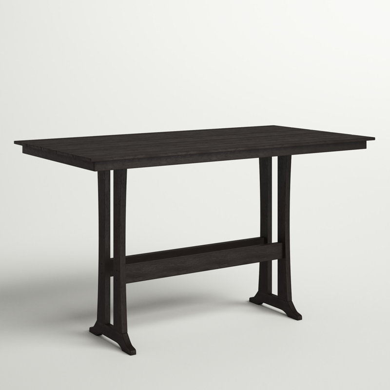 Farmhouse Trestle Dining Table, Black