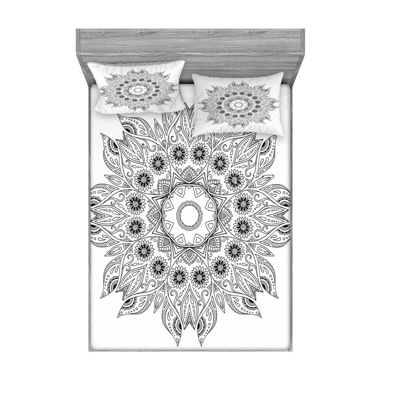 Microfiber Damask Sheet Set