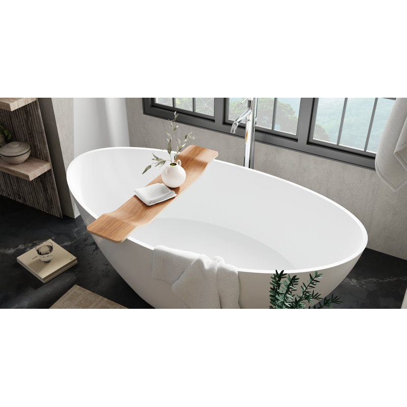 Badeloft Birch Wood Bathtub Caddy Tray BWA-01-D in Dark, Walnut